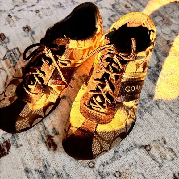 Coach Brown and Black Sneakers - Picture 2 of 5